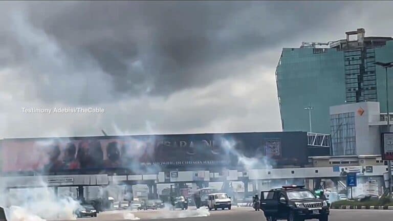 SIX YEARS AFTER #ENDSARS, POLICE FIRE TEAR GAS AT MEMORIAL GATHERING IN LAGOS*